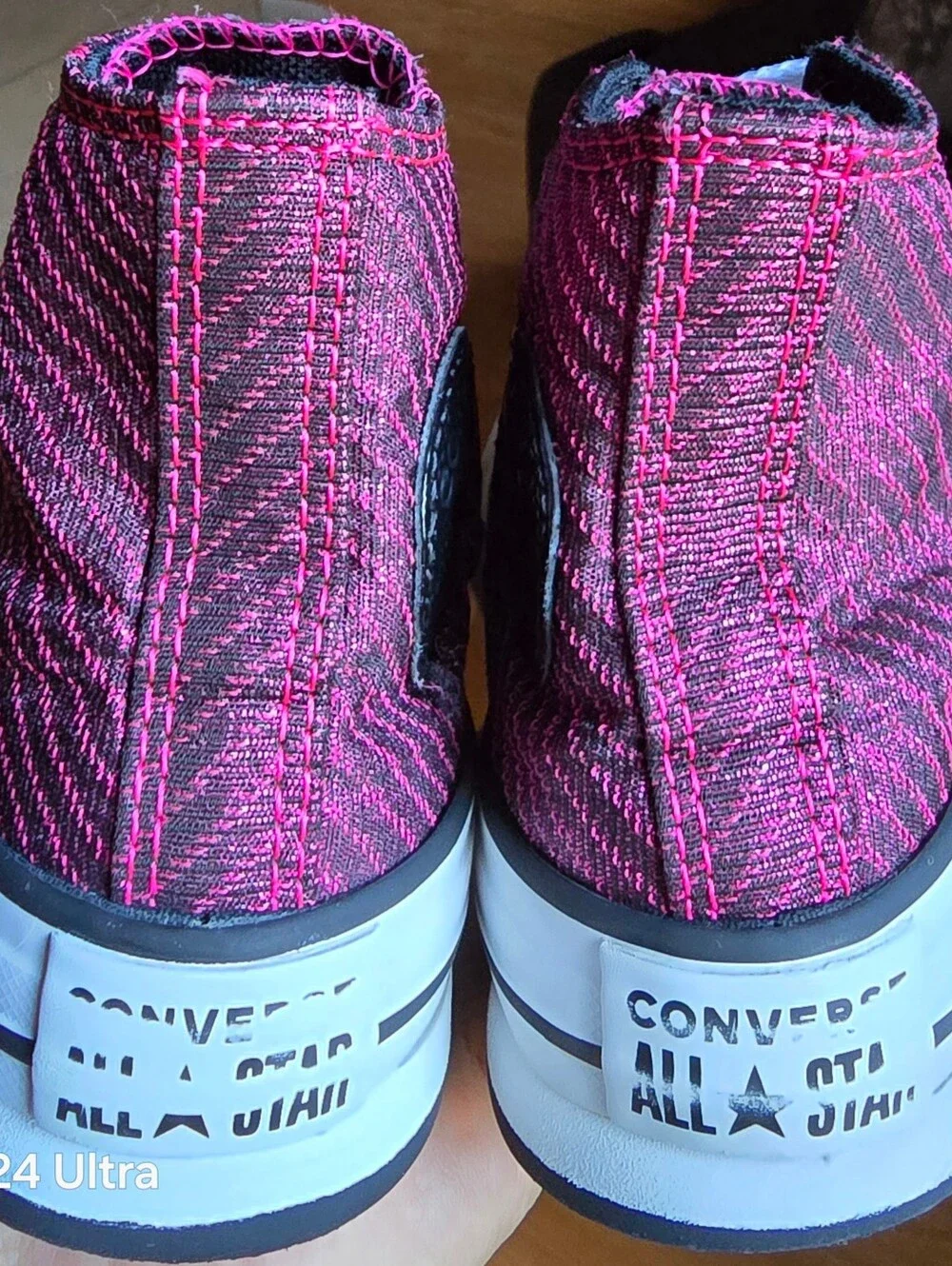 Sz 11 Toddler Girl's CONVERSE CTAS EVA LIFT SPARKLE Platform Burgundy Casual Sho
